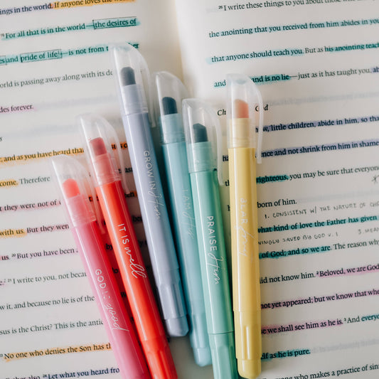Pastel Bible Highlighter Set