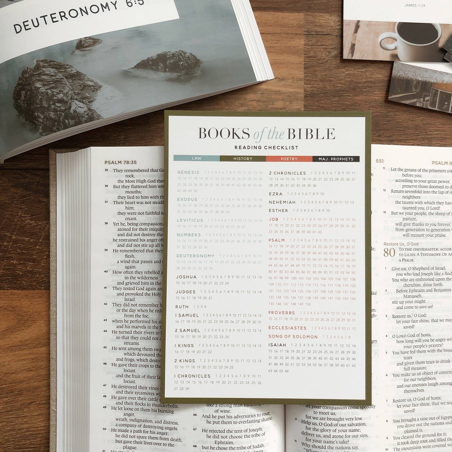 Books of the Bible Reading Checklist - Men