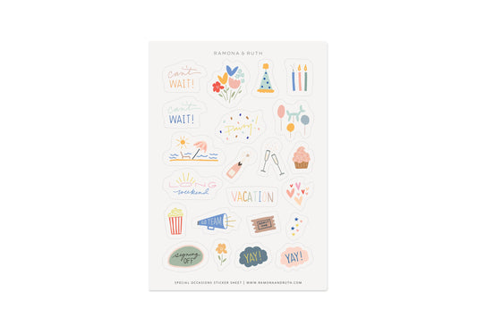 Self-Care Sticker Sheet