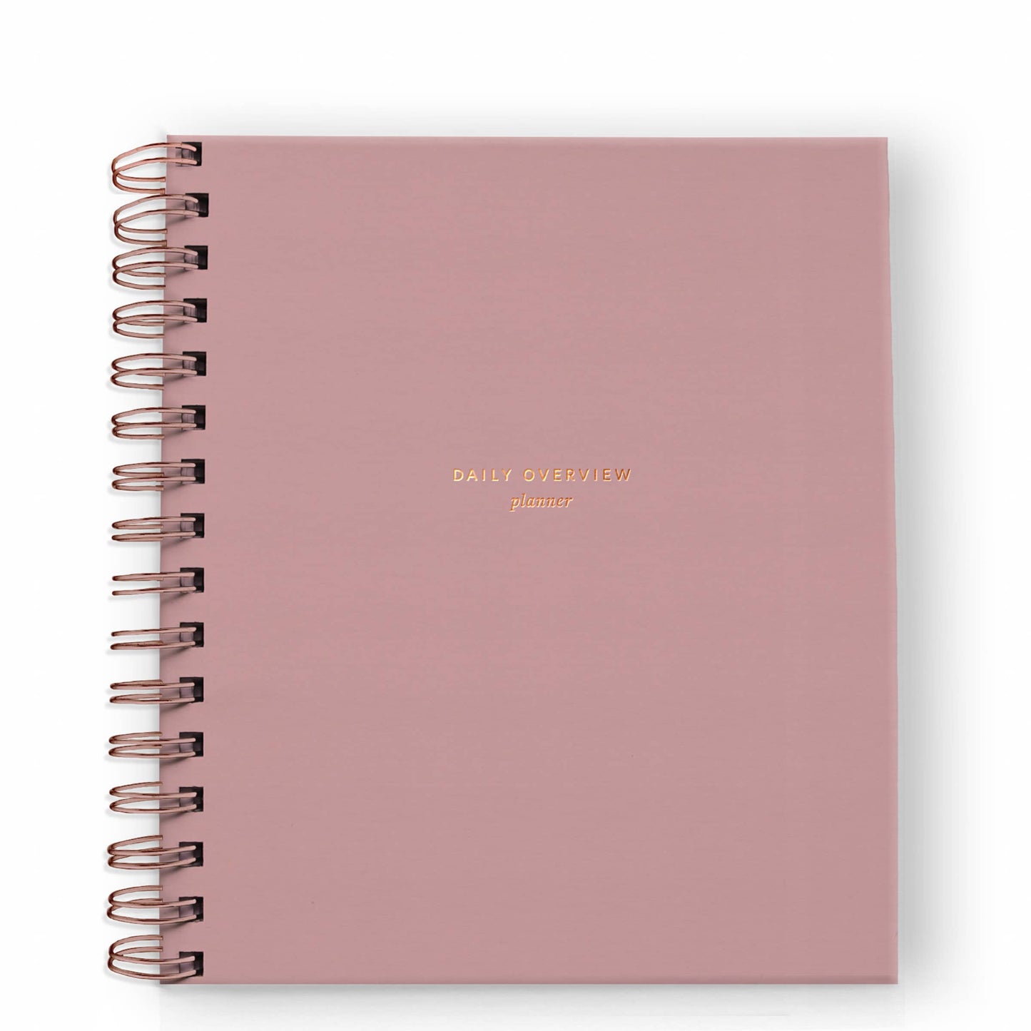 Daily Overview Planner in Dusty Rose
