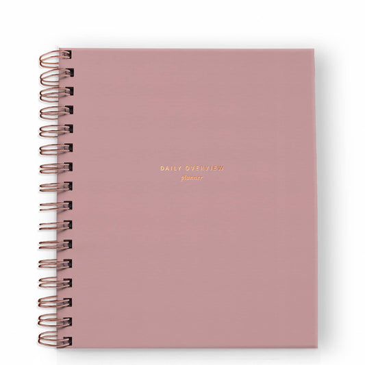 Daily Overview Planner in Dusty Rose
