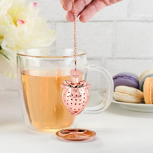 Rose Gold Strawberry Infuser