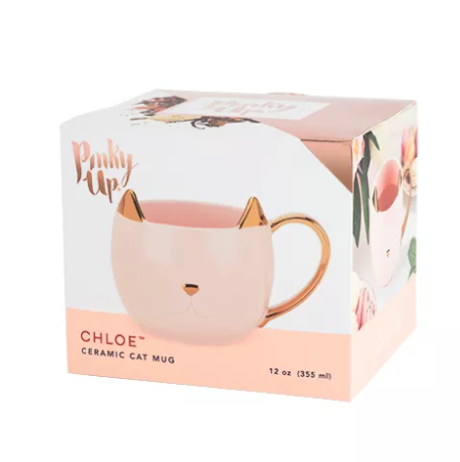 Chloe Pink Cat Mug